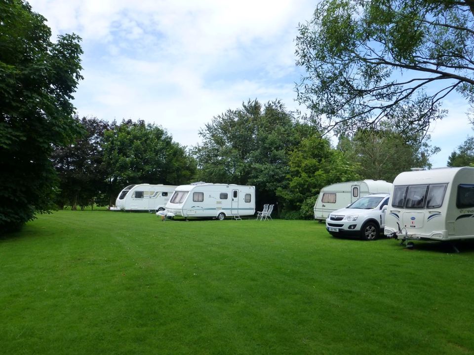 Caravans on the lawn