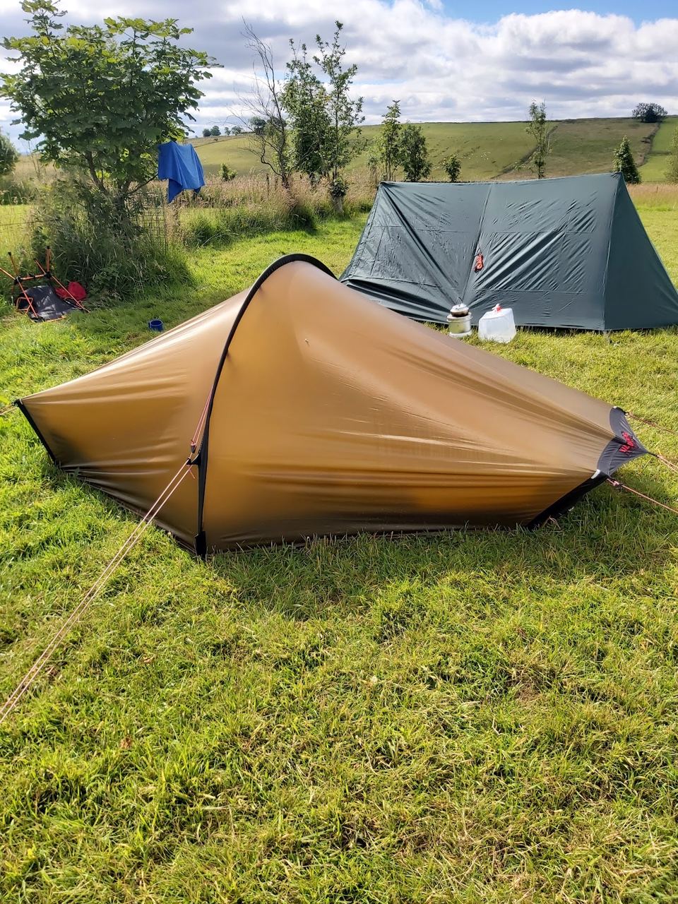 Two tents on the grass