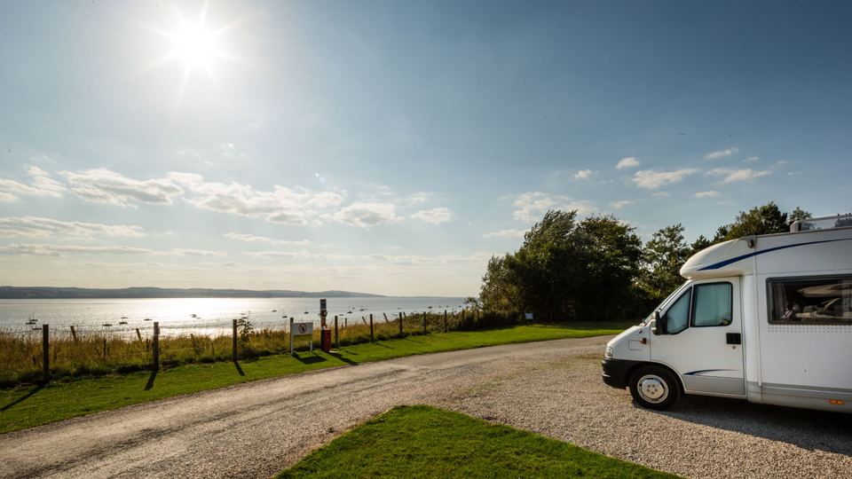 Motorhome with estuary view