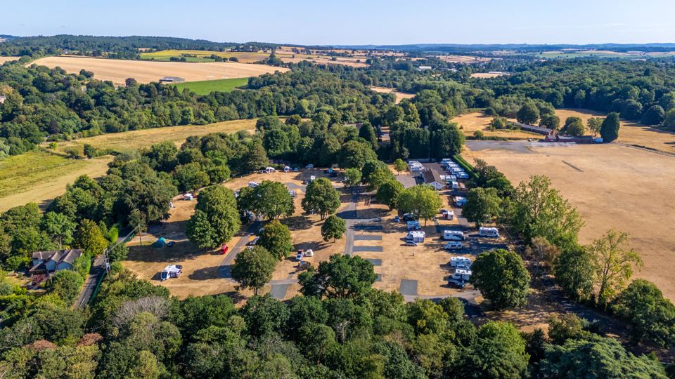 Site from above among trees