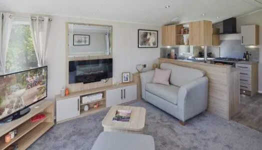 Lounge with fire