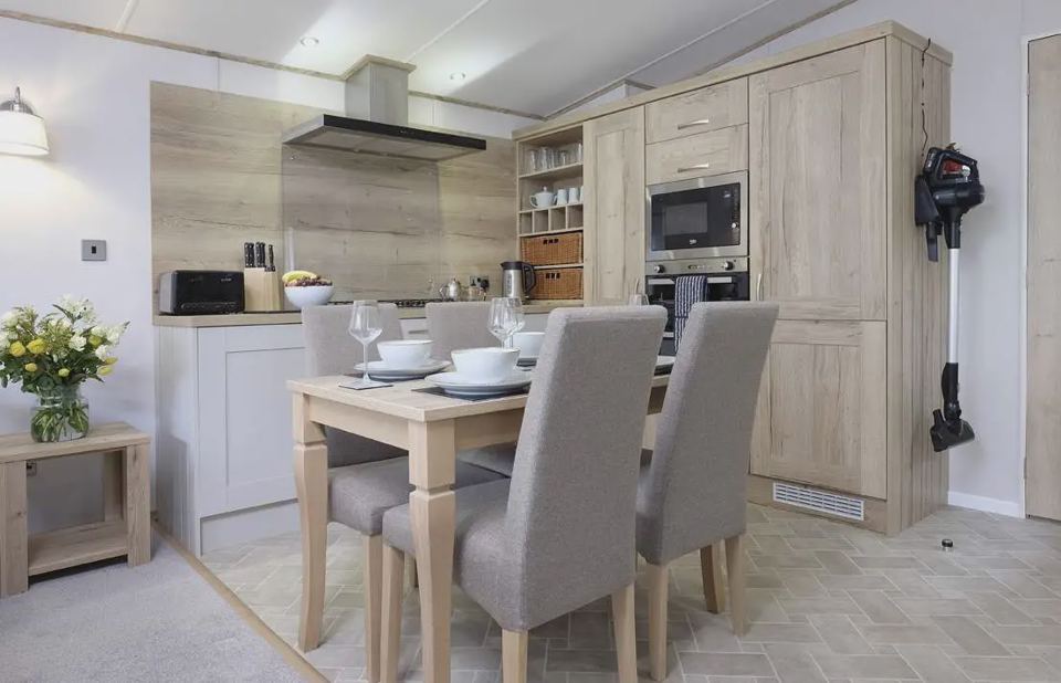 Kitchen and dining area