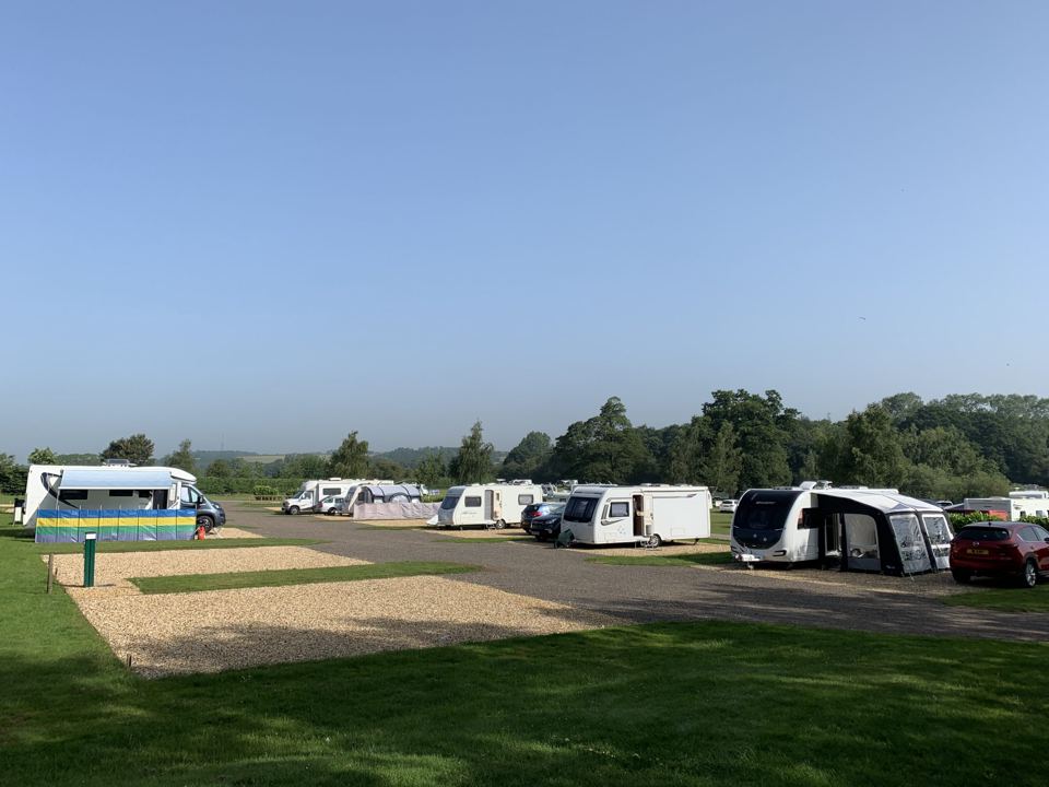 Touring pitches and gravel stands