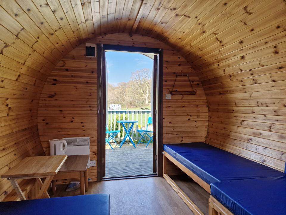 Inside the gypsy pod