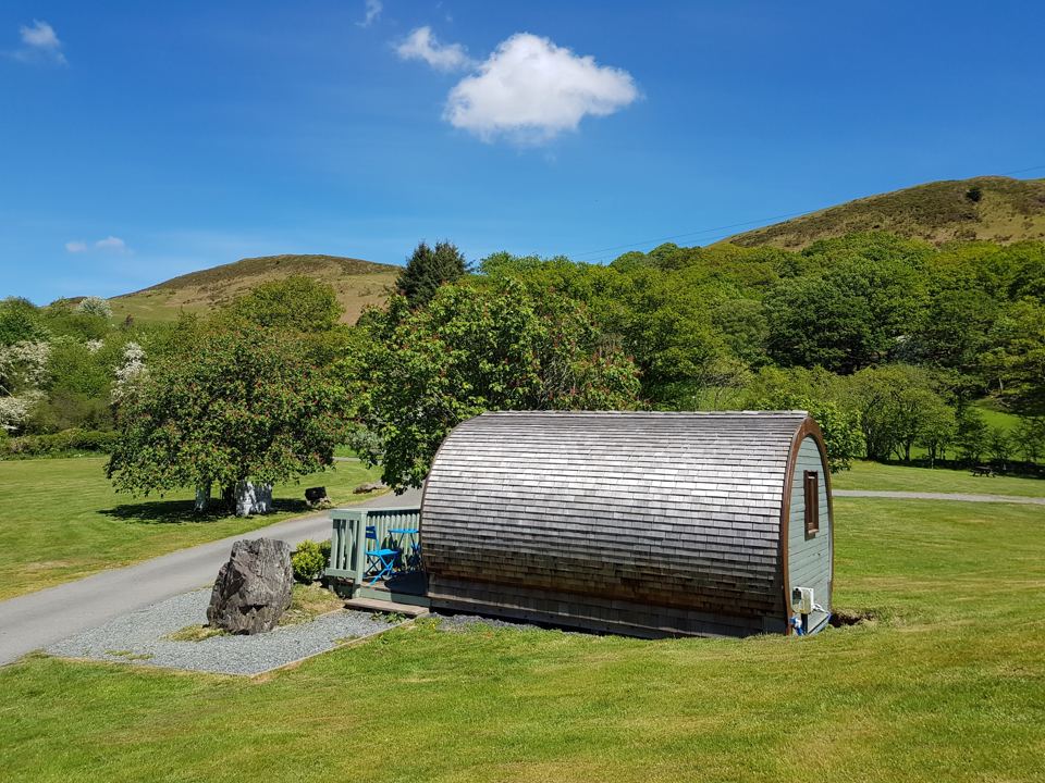 Gypsy pod on the lawn