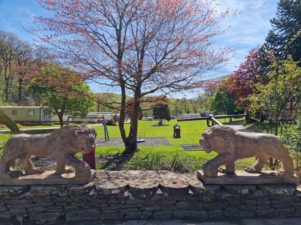 Garden by the play area