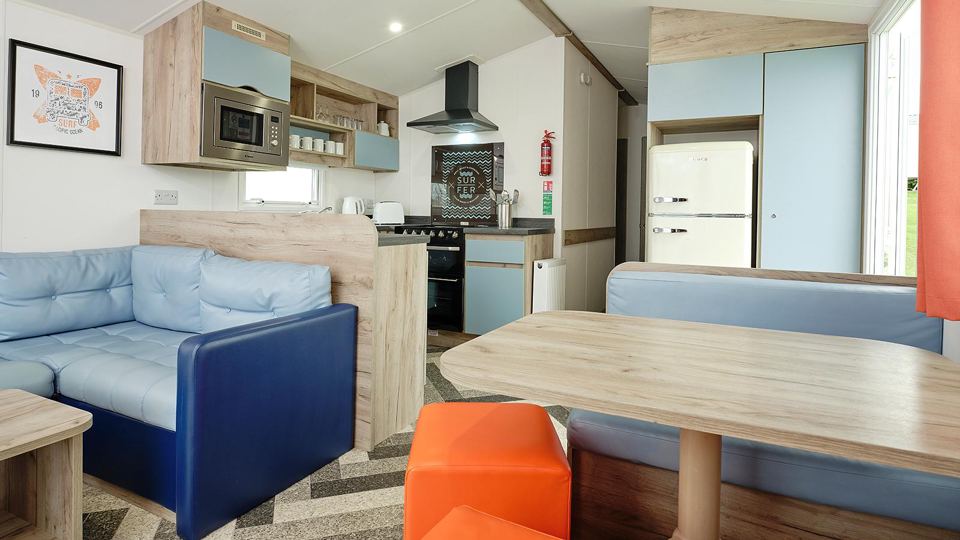 Kitchen and dining area