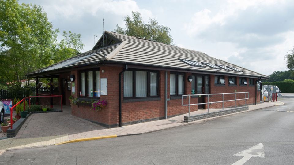 Toilet and shower block