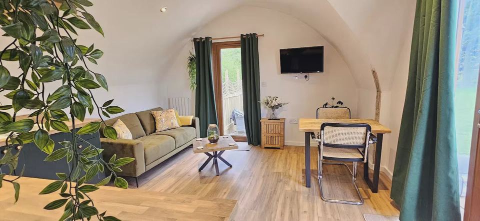 Lounge in a luxury pod