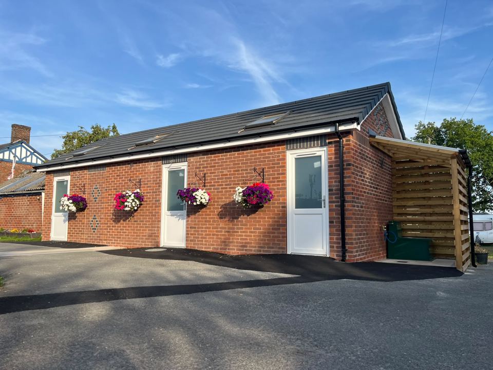 New toilet and shower block
