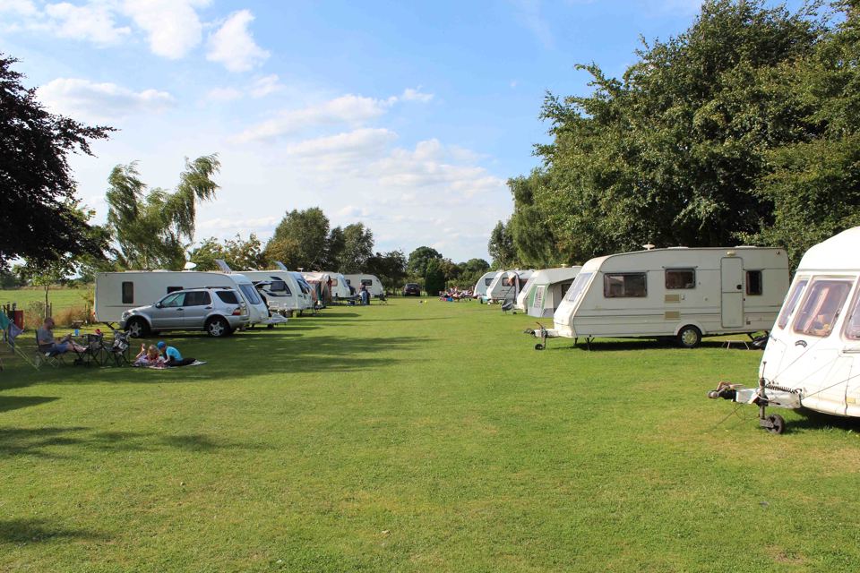 Rows of grass pitches