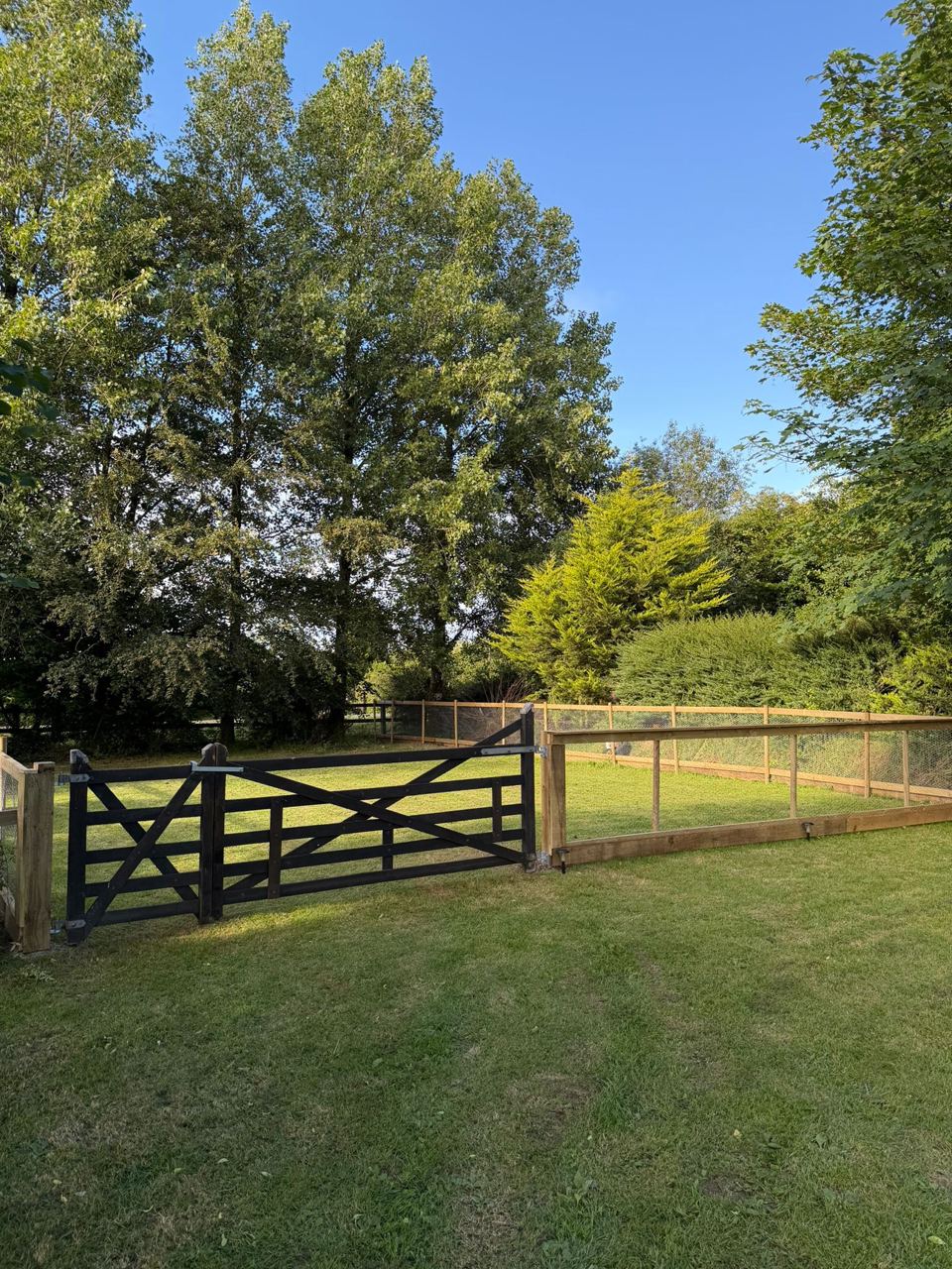 Gated fenced area